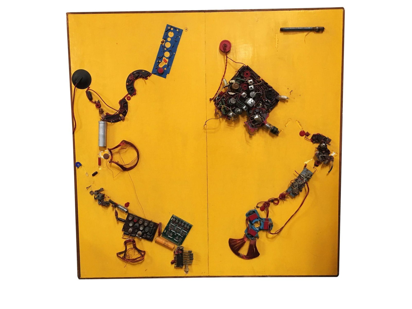 Abstract "Radio Tronics" Artography Lrg Mixed Media Sculpture by Pasqual Bettio - 4