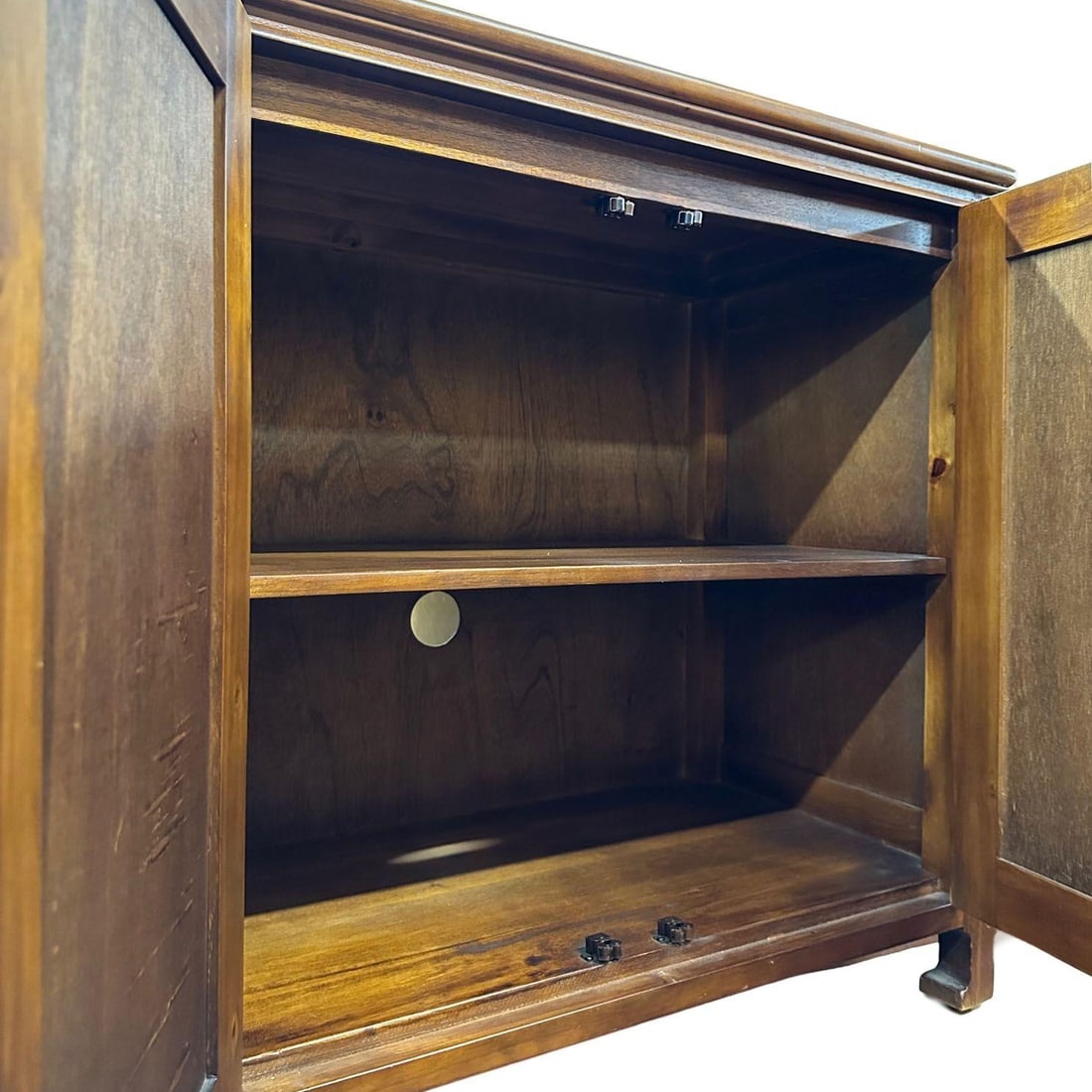 Oriental James Mont Style Koa & Stick Rattan Stereo Cabinet - 5