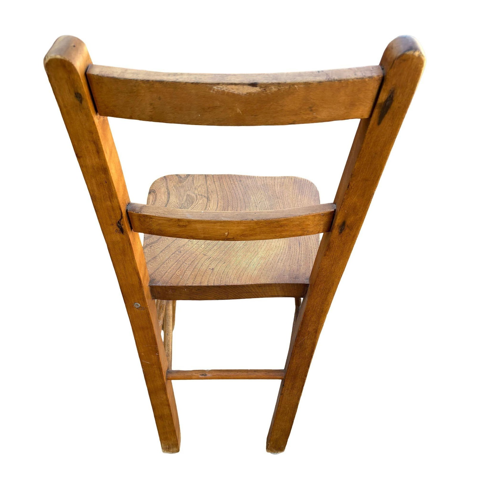 1950s Oak Child's Chapel School Chair by Elm and Beech - 4