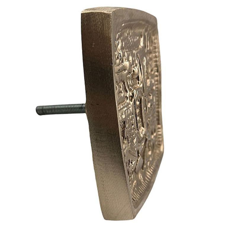 Paul Evans Style Mid Century Brutalist Bronze Cabinet Handle Pull - 2