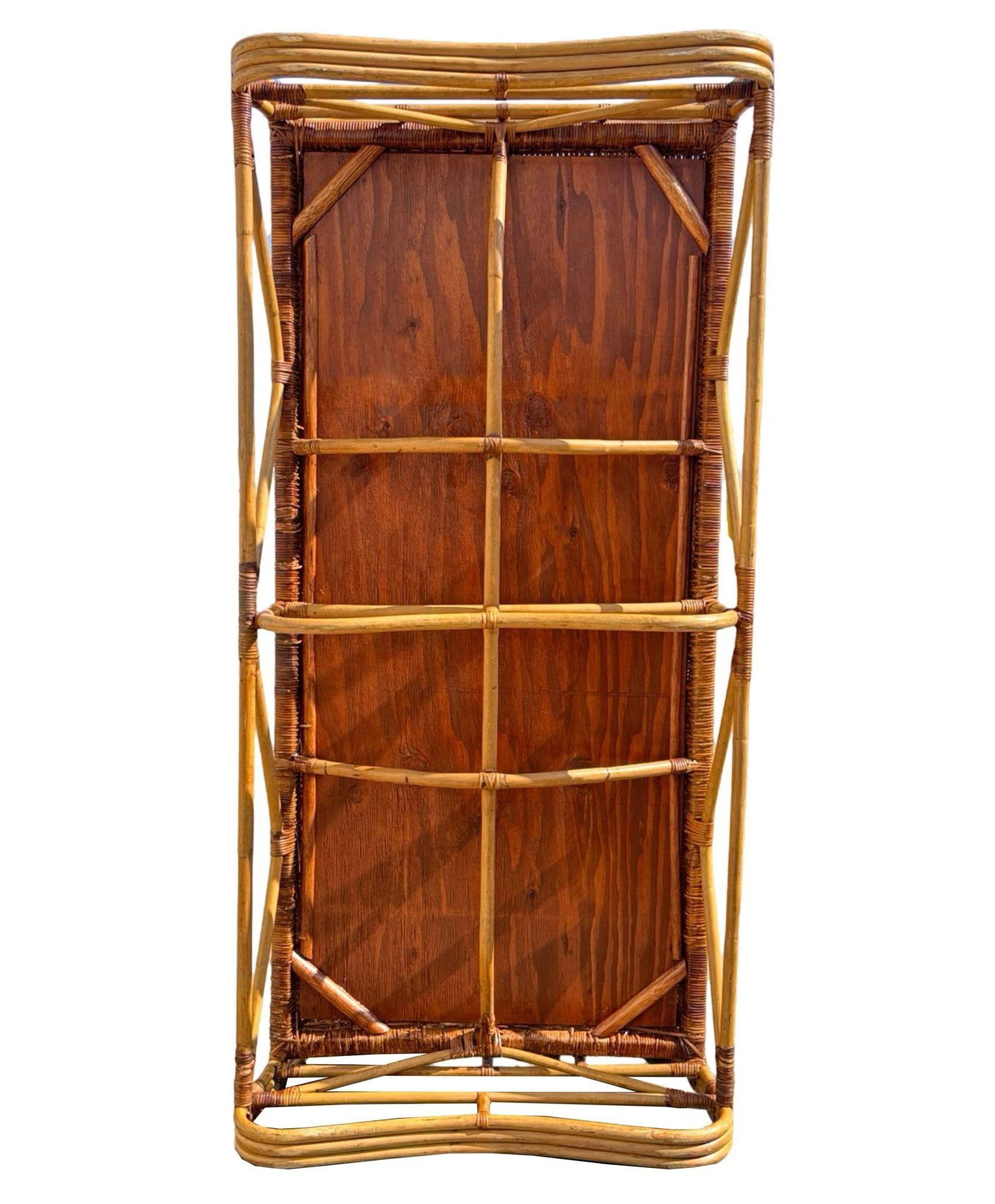 Restored Mid-Century Rattan Day Bed Frame w/ Woven Top - 4