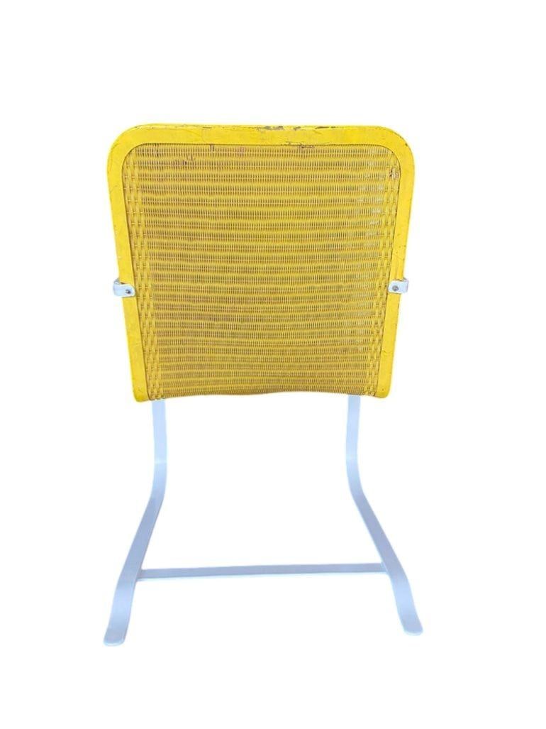 Mid-cenrtury Lloyd Flanders "Loom" Wicker Springer Outdoor Patio Chair, Pair - 3