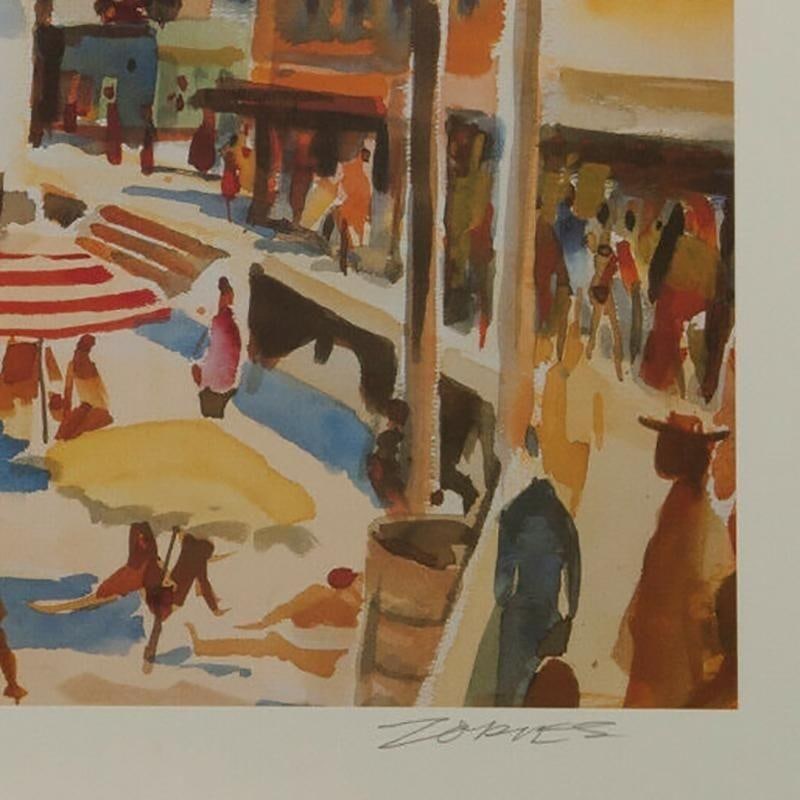 Milford Zornes "Main Beach Laguna" Lithograph Print Limited 13 of 250 Signed - 4