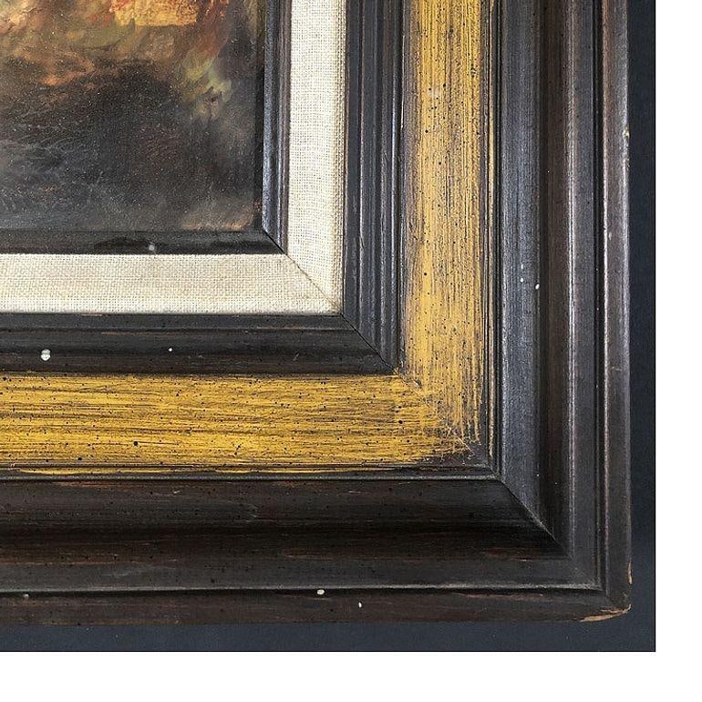 Raphael De Buck style Oil and Canvis impressionist Portiat, framed - 4
