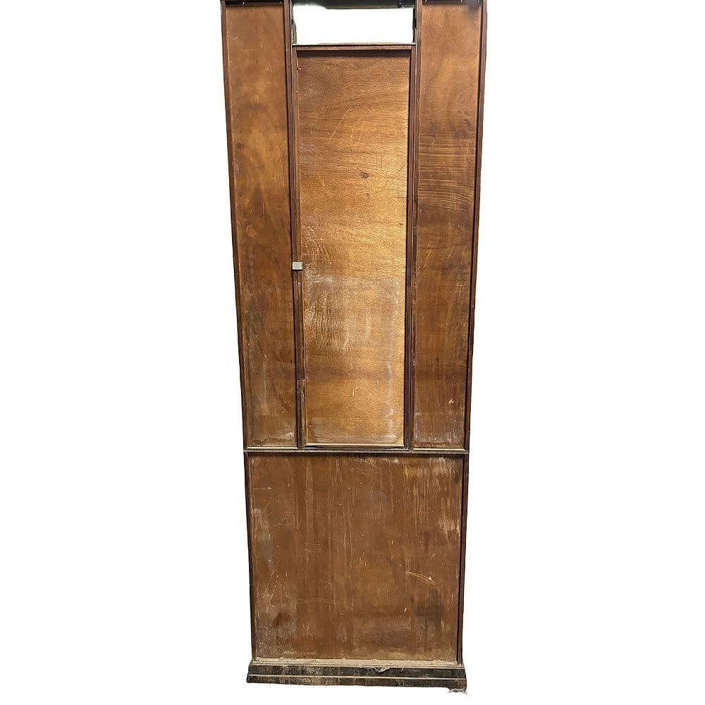 Art Deco Copper & Chrome Hall Tree w/ Vanity Mirror - 4