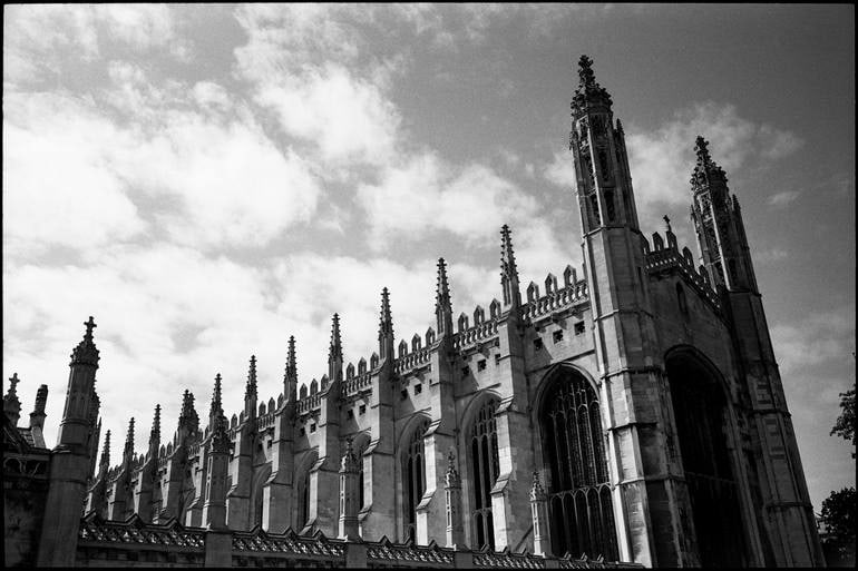 King'S College Chapel, Cambridge, England - Silver Gelatin Photograph: Title: King'S College Chapel, Cambridge, England - Silver Gelatin Photograph Description: 20 x 16 in Medium: King's College Chapel, Cambridge, England - Silver Gelatin Photograph - Limited Edition of