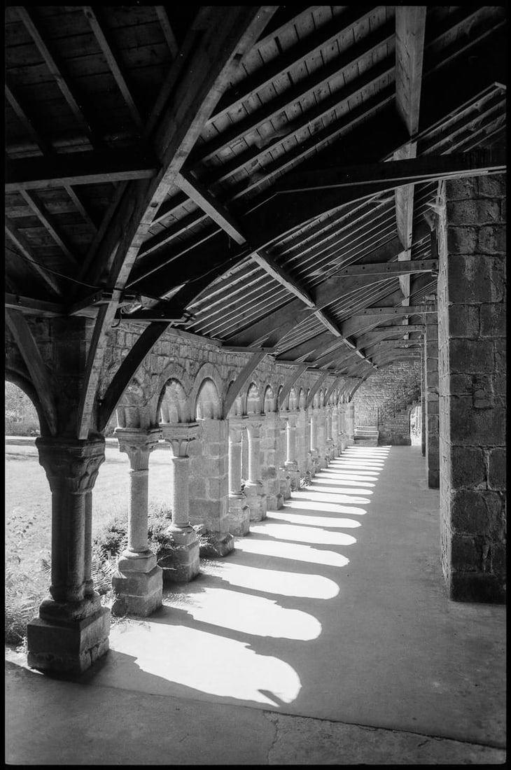 Rafters, L'Abbaya Blanche, Mortain, France - Silver Gelatin Photograph (1 of 3)