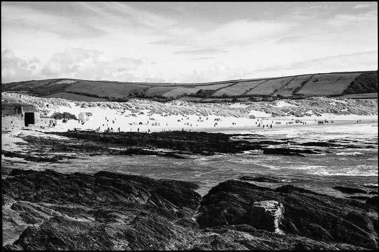 Rocks, Croyde Beach, North Devon - Silver Gelatin Photograph: Title: Rocks, Croyde Beach, North Devon - Silver Gelatin Photograph Description: 20 x 16 in Medium: Rocks, Croyde Beach, North Devon - Silver Gelatin Photograph - Limited Edition of 10 Paul Cooklin