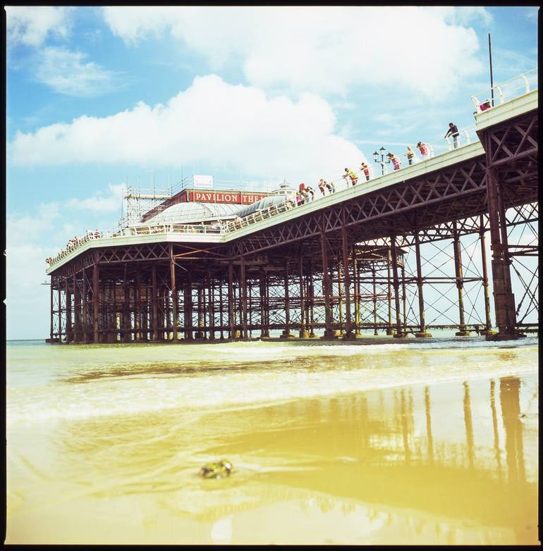 Cromer Pier Iv, North Norfolk 2012 [Expired Film 2002] - Giclee Photograph: Title: Cromer Pier Iv, North Norfolk 2012 [Expired Film 2002] - Giclee Photograph Description: 20 x 20 in Medium: Cromer Pier IV, North Norfolk 2012 [Expired Film 2002] - Giclee Photograph - Limited