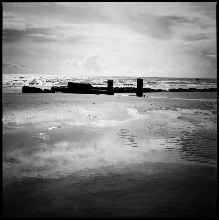 Reflections, Dawlish Warren, Devon - Silver Gelatin Photograph (1 of 3)