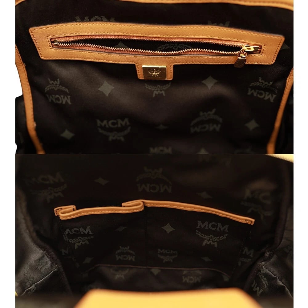 MCM Paradiso Limited edition 2014 Yellow Visetos Floral Canvas Leather Backpack - 7