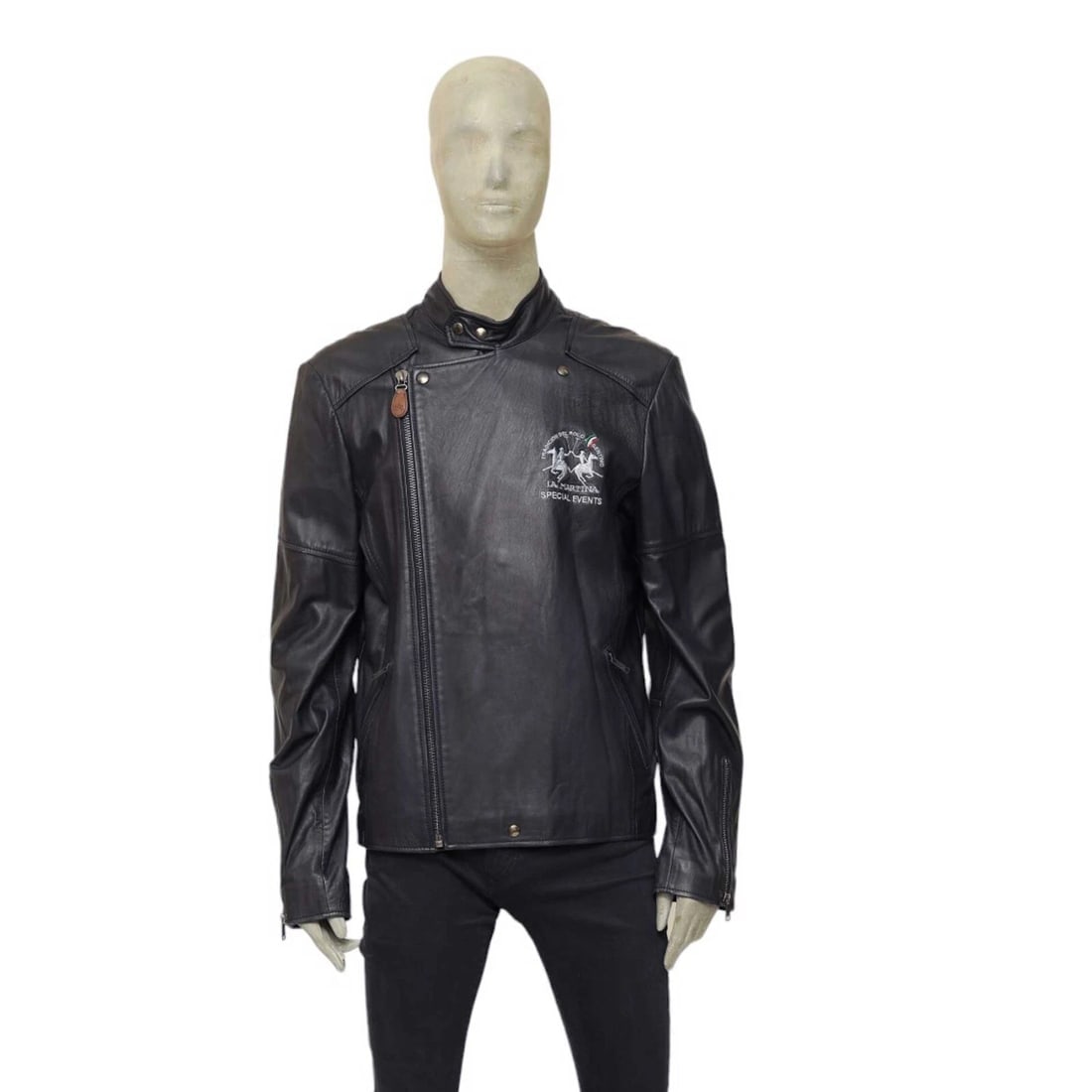 La Martina Maserati Midnight blue men's leather jacket side zip front size XL: Title:La Martina Maserati Midnight blue men's leather jacket side zip front size XL Description:La Martina Maserati Midnight blue men's leather jacket side zip front size XL Classic and timeless this