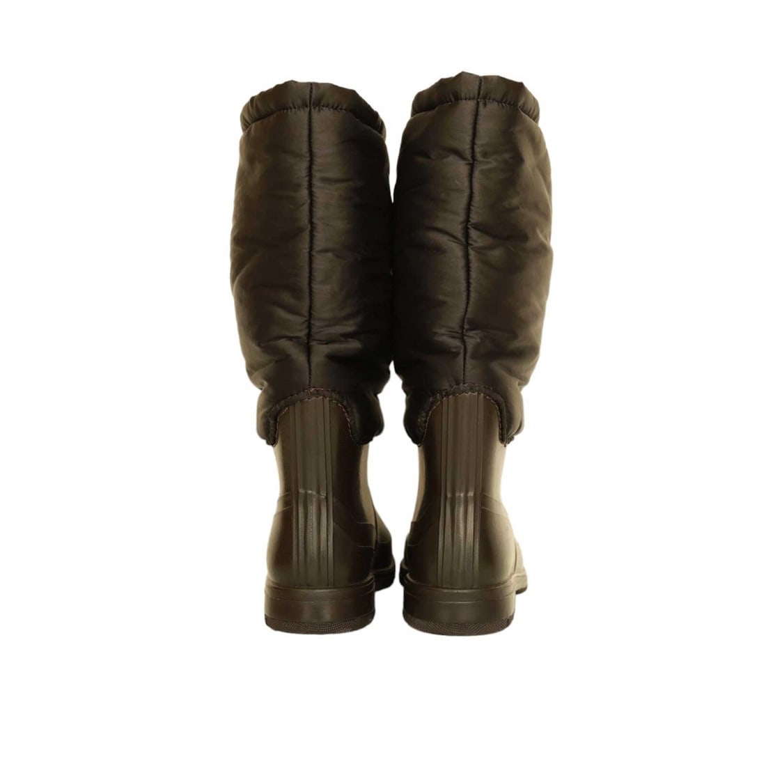 Dolce & Gabbana Men's Brown Rubber Nylon Wellington Boots size 45 Wellies Shoes - 6