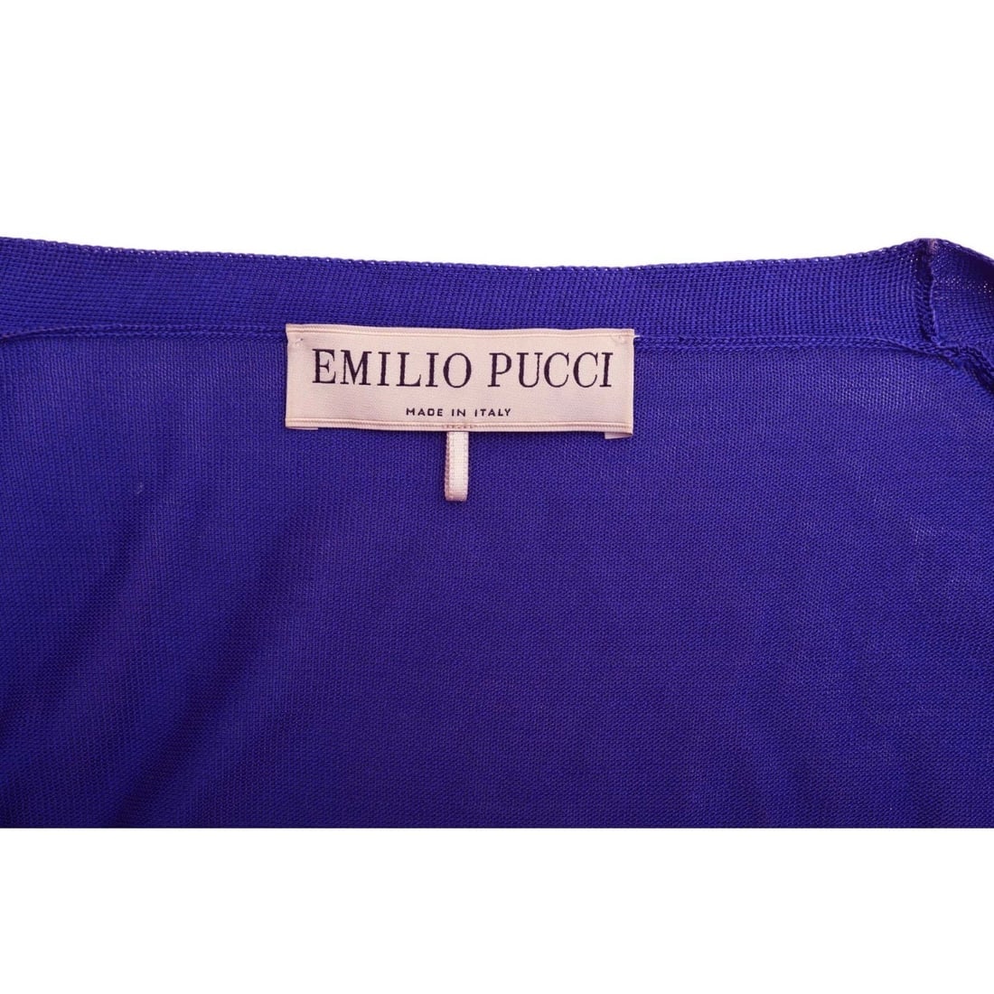 Emilio Pucci Blue Virgin Wool Knit & Lace Open front Cardigan Cardi - 4