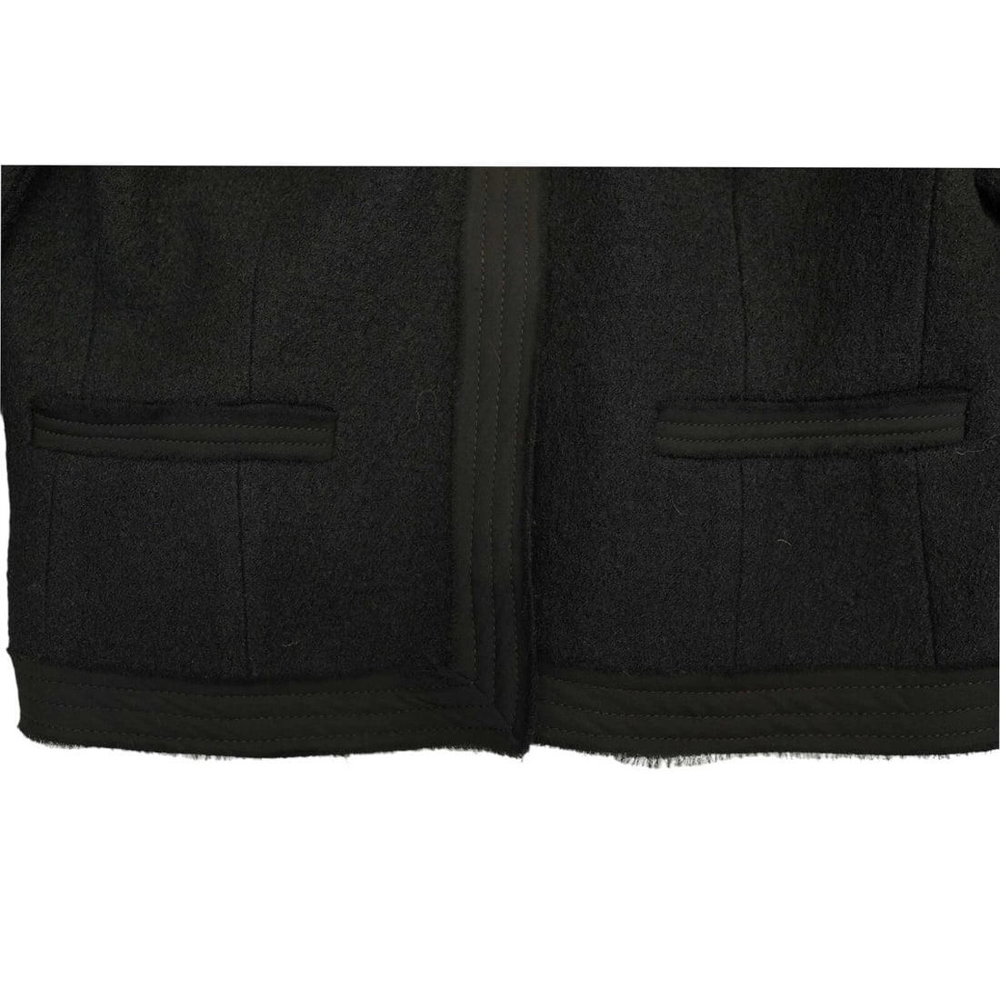 Michael Michael Kors Black Woolen Collarless Bolero Fashion Jacket size 4 - 8
