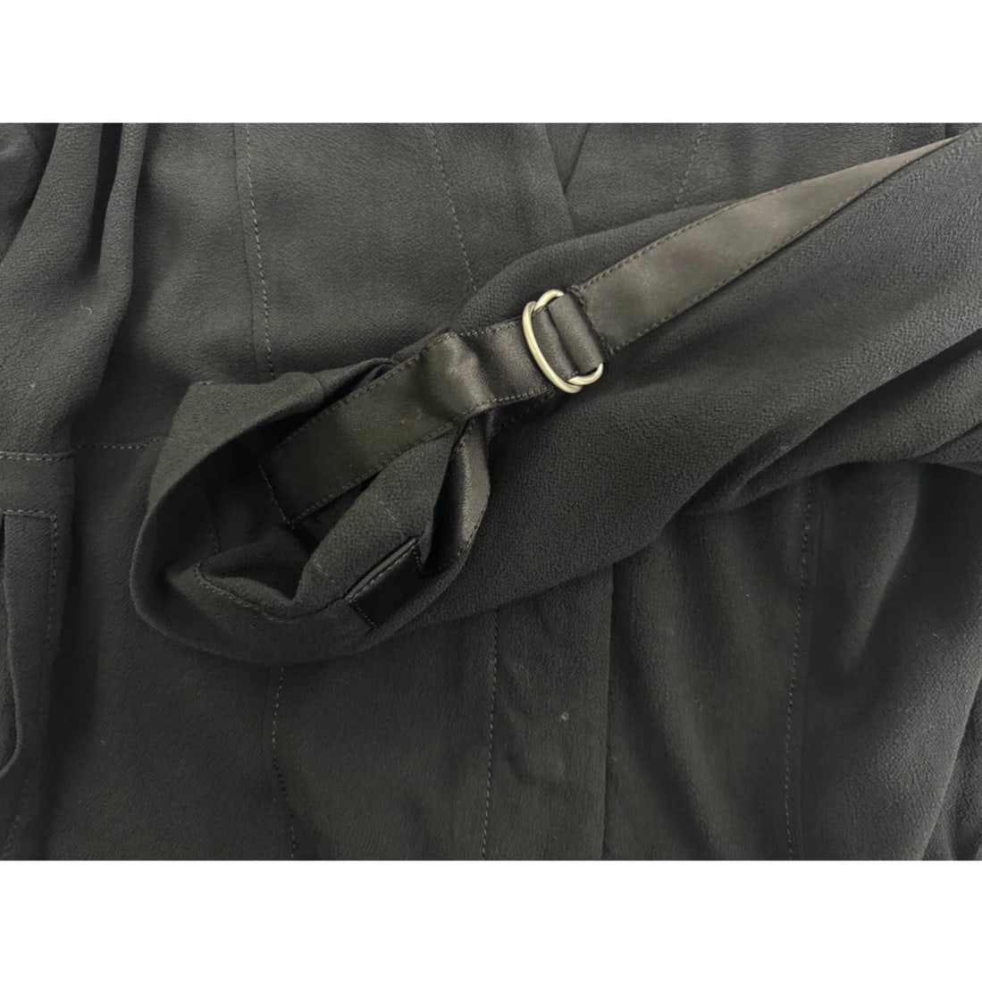 Helmut Lang Black Rayon Fashion Bomber Lightweight Jacket size S/P - 6