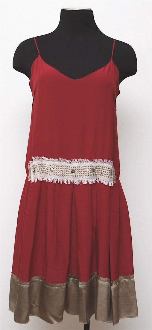 DEREK LAM MADE IN ITALY SIZE 6 100% SILK DRESS GORGEOUS COCKTAIL - 4