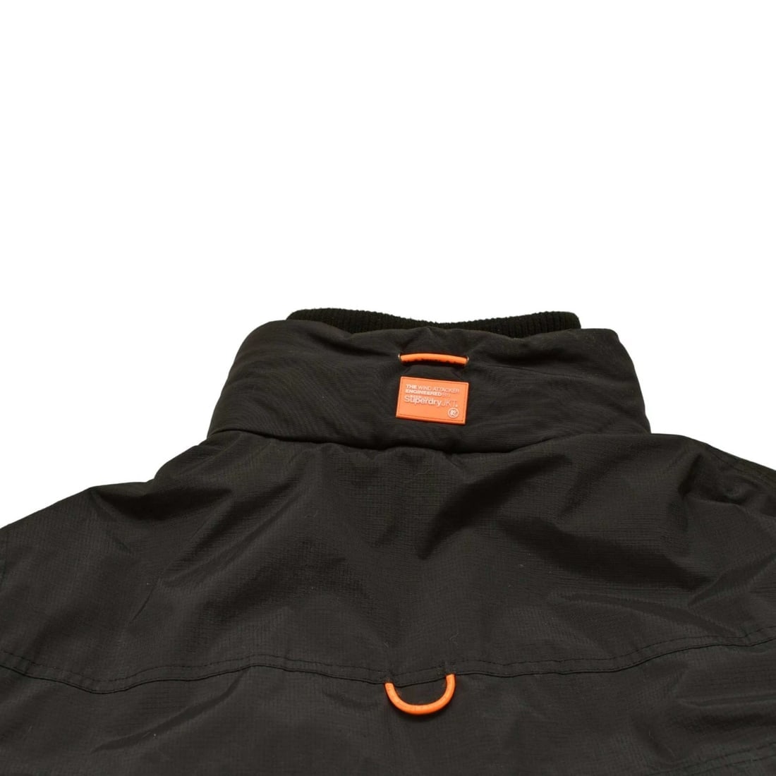 Superdry Black & Orange Zipper Front Nylon The Wind Attacker Men Jacket size M - 11
