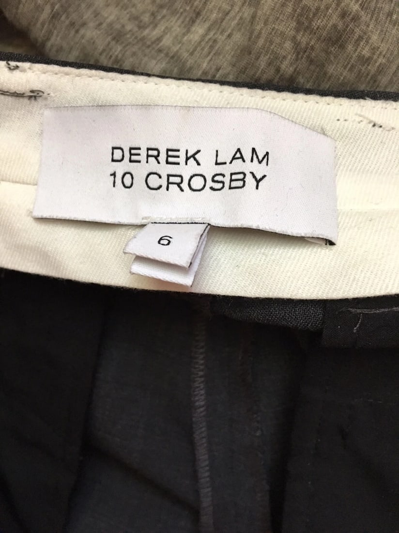 Classic Derak Lam 10 Crosby Gray Pants Trousers Size 6 - 3