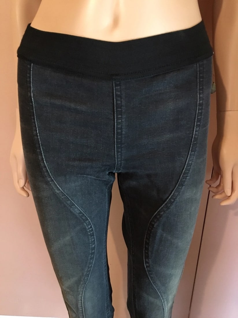 Cool Faith Connection Gray Elastic Skinny Jeans Size Small - 3