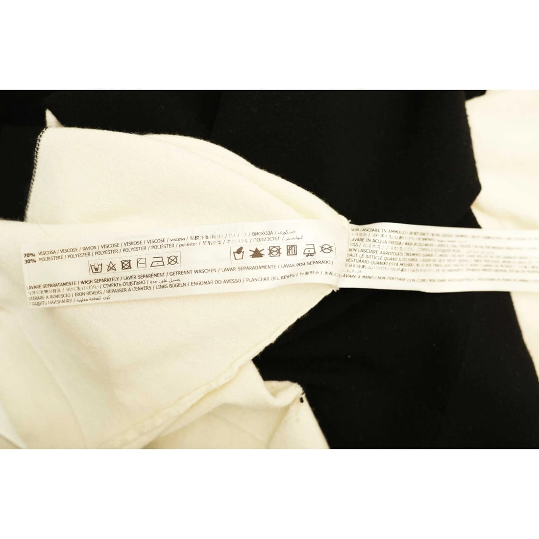 Twinset Black & White Viscose Knit Knee Length Tank Asymmetric dress Size S - 6