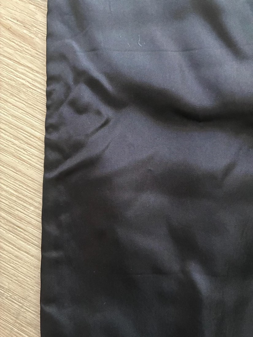 Vintage 1960s Black Velvet Shawl Wrap w Fringe OS - 6