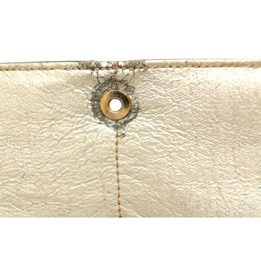 Gianfranco Ferre Black Lizard Leather Flap Top Clutch Bag Goldtone Lion Paw - 8
