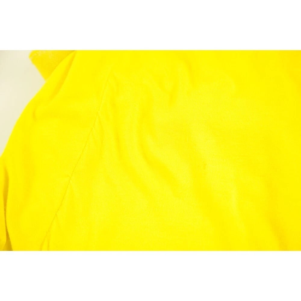 Bright Yellow Bodycon Below Knee Length Sleeveless Bow Midi Dress - 5