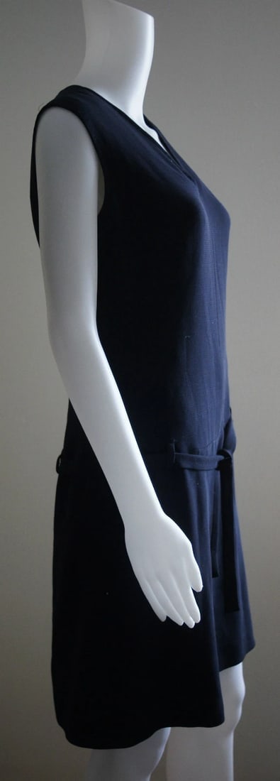 MAXMARA MADE IN ITALY LITTLE BLACK DRESS SIZE 6 WOOL LINING CLASSY - 9