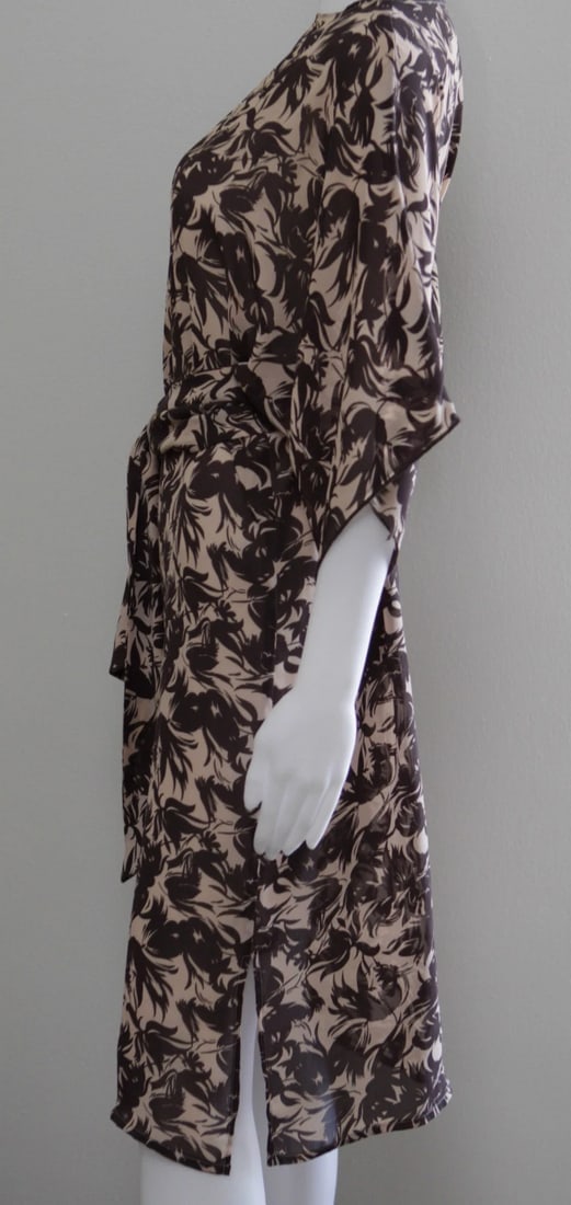 MARIE-FRANCE PARIS 100% PALACE SILK DRESS TUNIC BELT GORGEOUS - 5