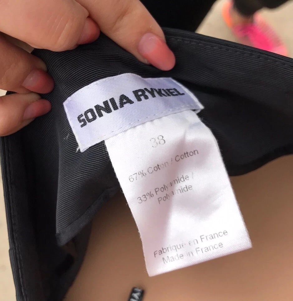 Quirky Sonia Rykiel Black Sailor Pants Size 38 - 9