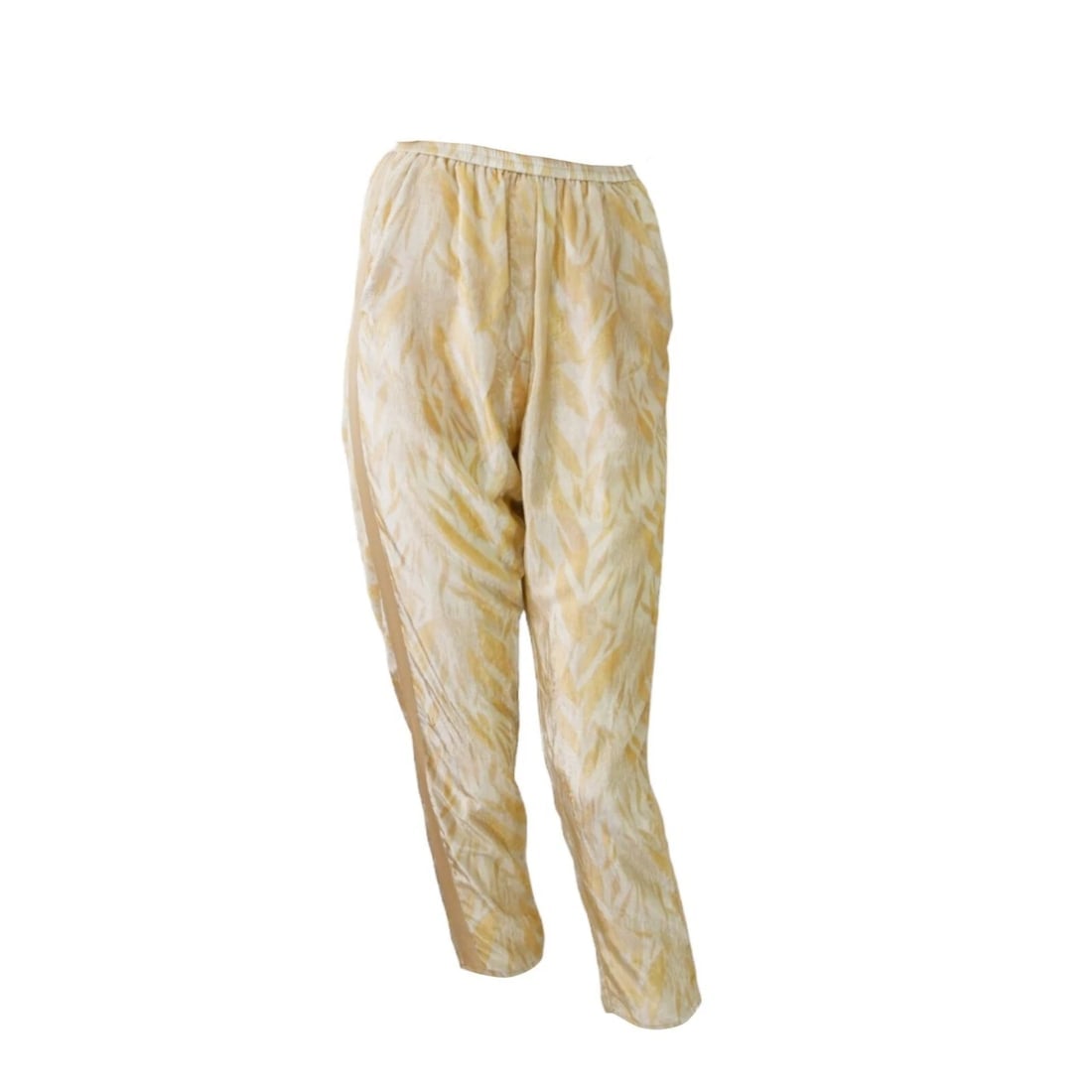 Forte Forte Le Stampe White and Salmon Pink Cropped trousers pants size 0 - 6