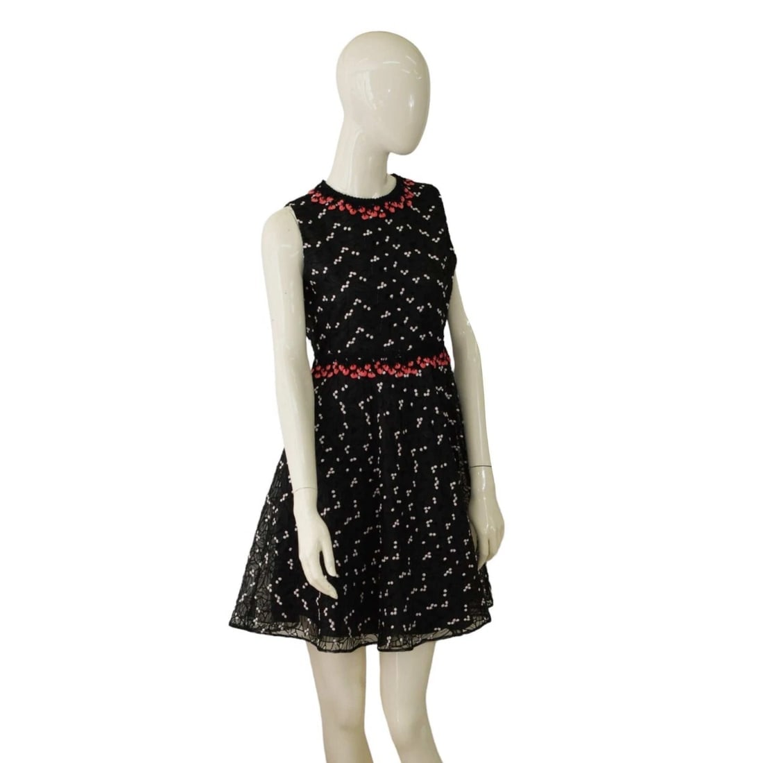 Giamba Black Floral Embroidered Lace Pink Roses Mini Length Cocktail Dress S: Title:Giamba Black Floral Embroidered Lace Pink Roses Mini Length Cocktail Dress S Description:Giamba Black Floral Embroidered Lace Pink Roses Mini Length Cocktail Dress S This magnificent dress by