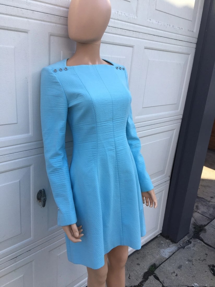 Chic Kenzo Blue Cotton Dress Size 38 - 3