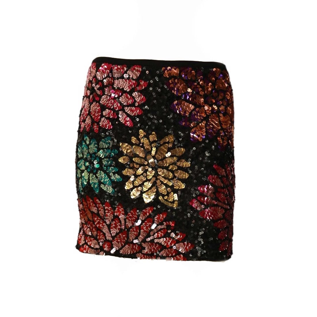 Millie Mackintosh Floral Fully Sequined Mini Party Clubwear Skirt Size 8 - 3