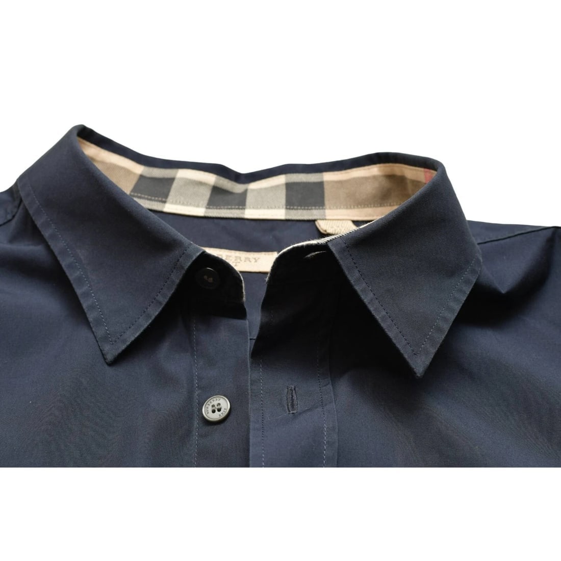 Burberry Brit Blue Cotton Blend Men Casual Button Down Shirt Top Size XXL - 7