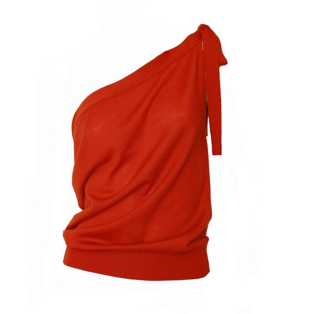 Tomas Maier Red & Beige 100% Cashmere knit Convertible Top & Skirt size 36 / 38 - 8