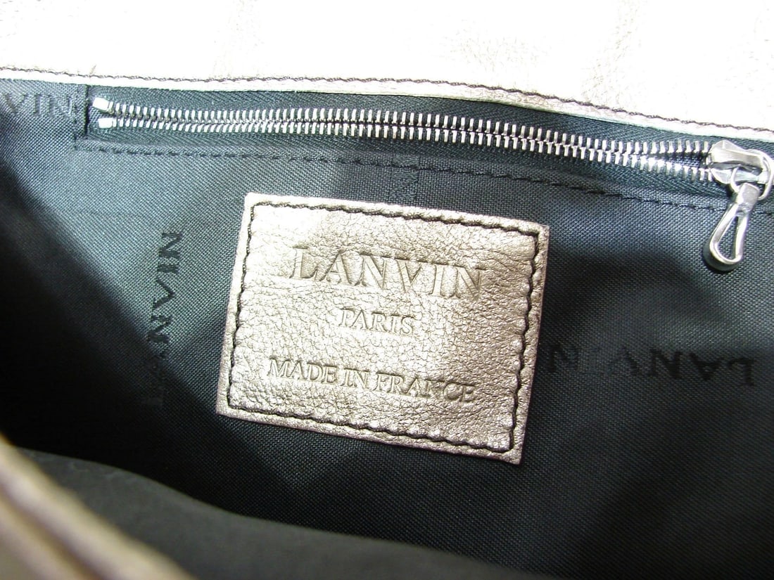 CHIC Lanvin Metallic Gold Handbag w/ Dustbag - 6