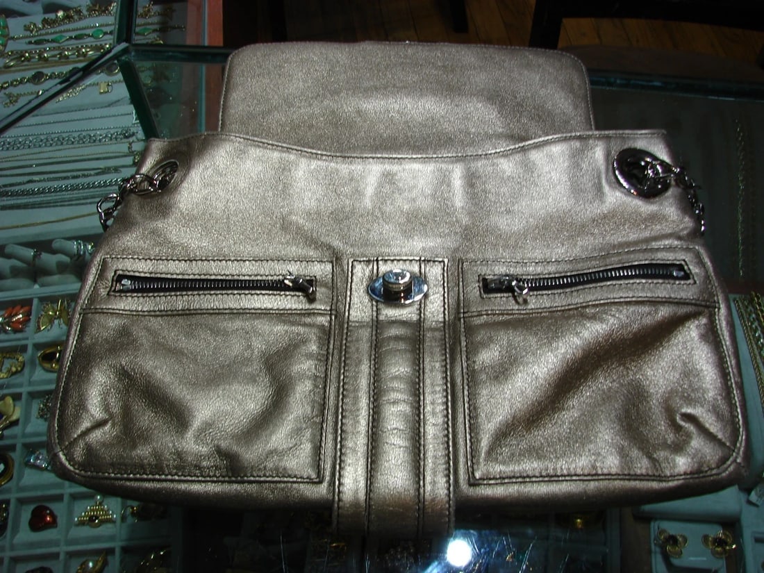 CHIC Lanvin Metallic Gold Handbag w/ Dustbag - 7