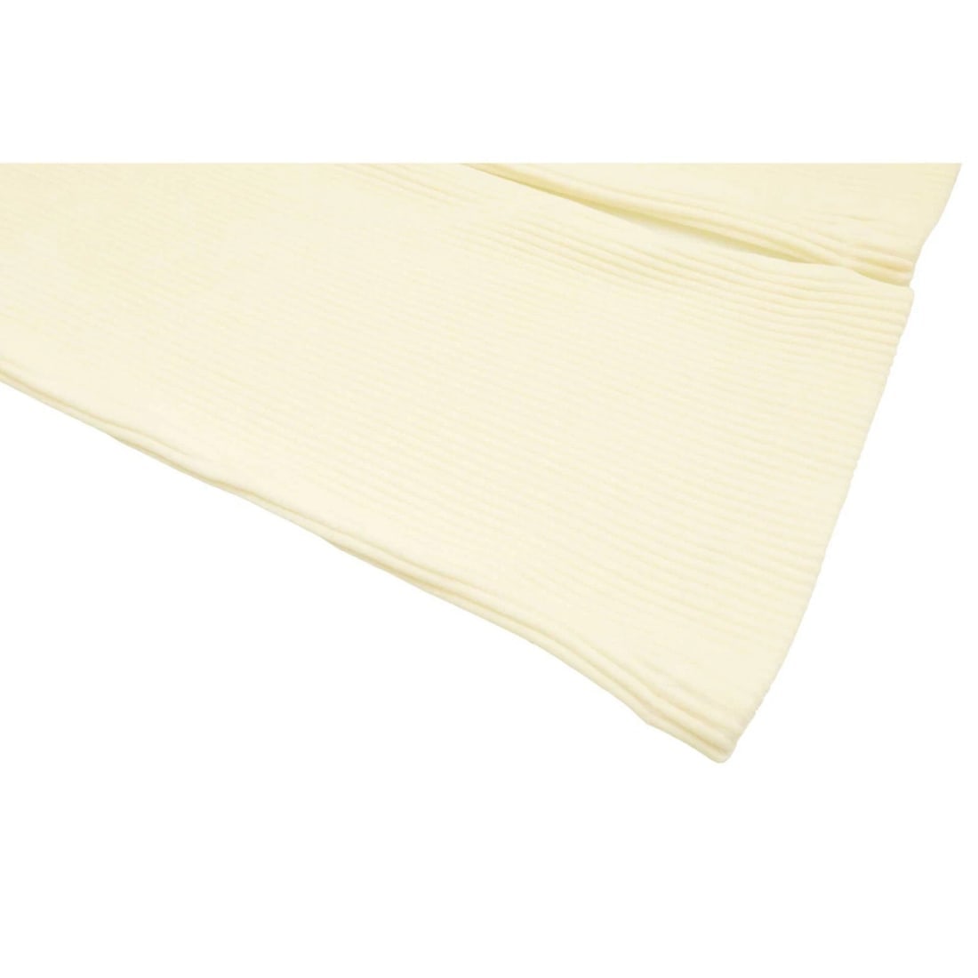 Avenue Montaigne Ivory Cotton Rib Elastic Cropped Trousers Pants size 0 USA - 6