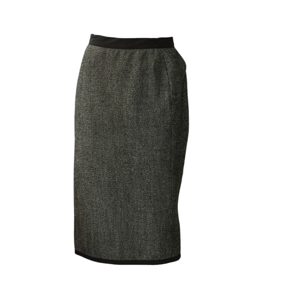 Narciso Rodriguez Black & White Classy Knee Length Court Skirt size 40 - 3