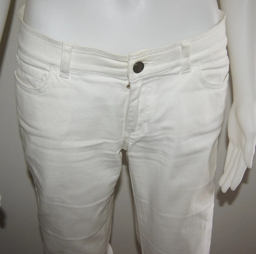 BALLY WHITE JEANS SIZE 6 ITALY 40 STYLISH PANTS - 8