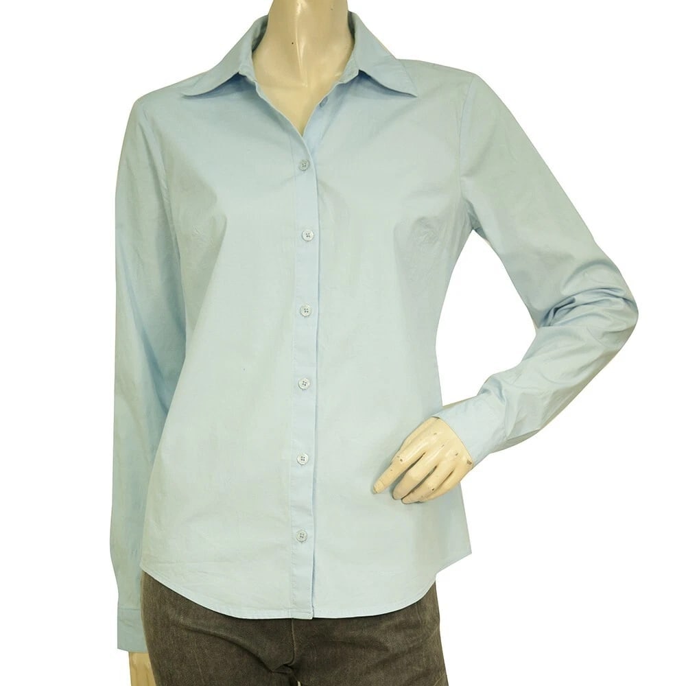 Michael Kors Light Blue Collared Button Down Front Shirt Top size S: Title:Michael Kors Light Blue Collared Button Down Front Shirt Top size S Description:Michael Kors Blue Tie Neck 3/4 Sleeves Floral Tunic Top Blouse size P Michael Kors Light Blue Collared Button