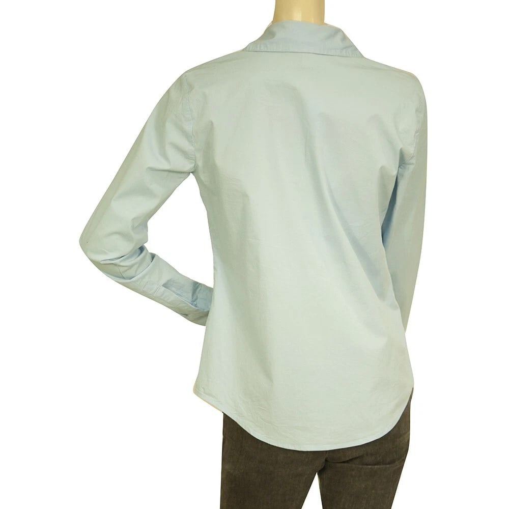 Michael Kors Light Blue Collared Button Down Front Shirt Top size S - 2