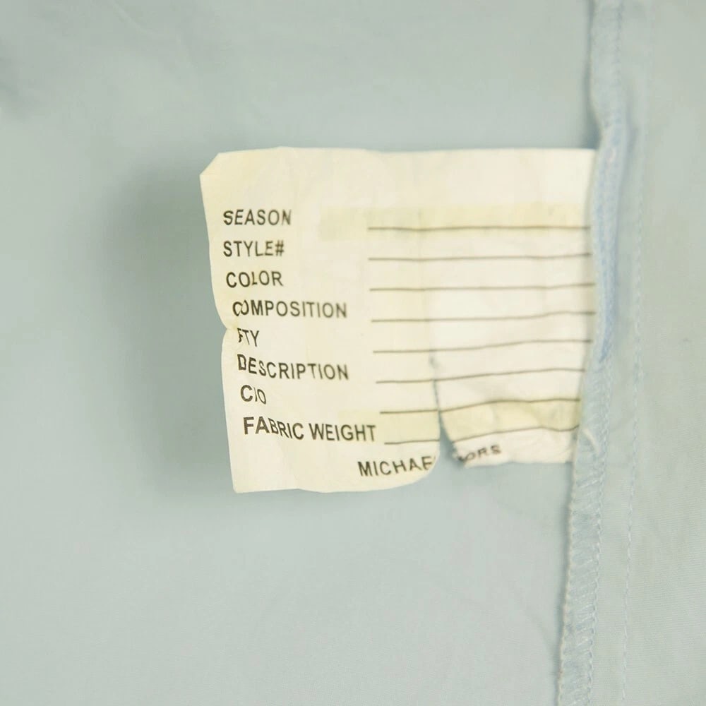 Michael Kors Light Blue Collared Button Down Front Shirt Top size S - 4