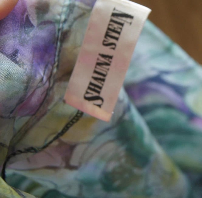 SHAUNA STEIN BLOUSE TOP PARKA CARDIGAN SIZE M FLORAL STYLISH COLORFUL - 7