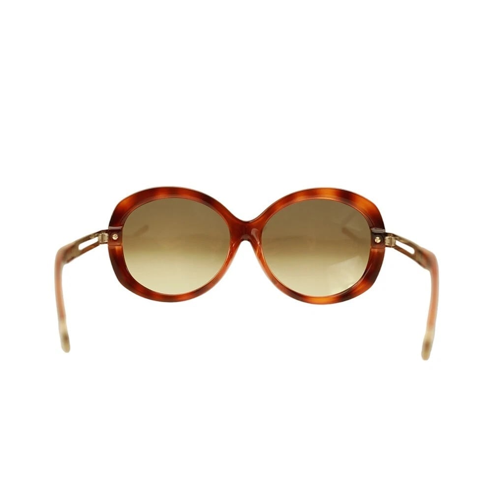 Chloe Havana Brown CE 670 SA Women's Fashion Round Sunglasses, Box - 3