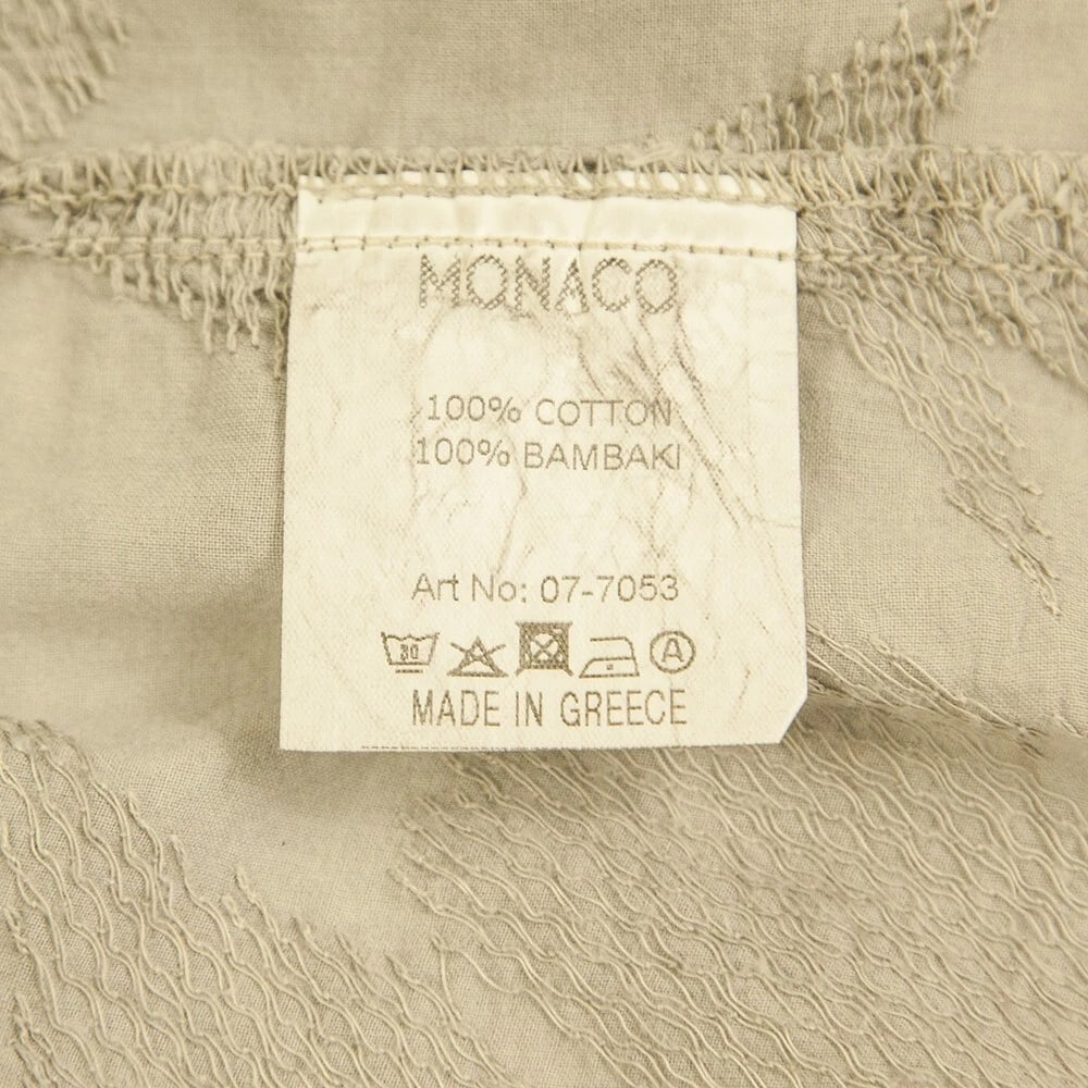 Monaco Gray 100% Jacquard Cotton Open Front w. Belt Cardigan Kimono Cardi - 4