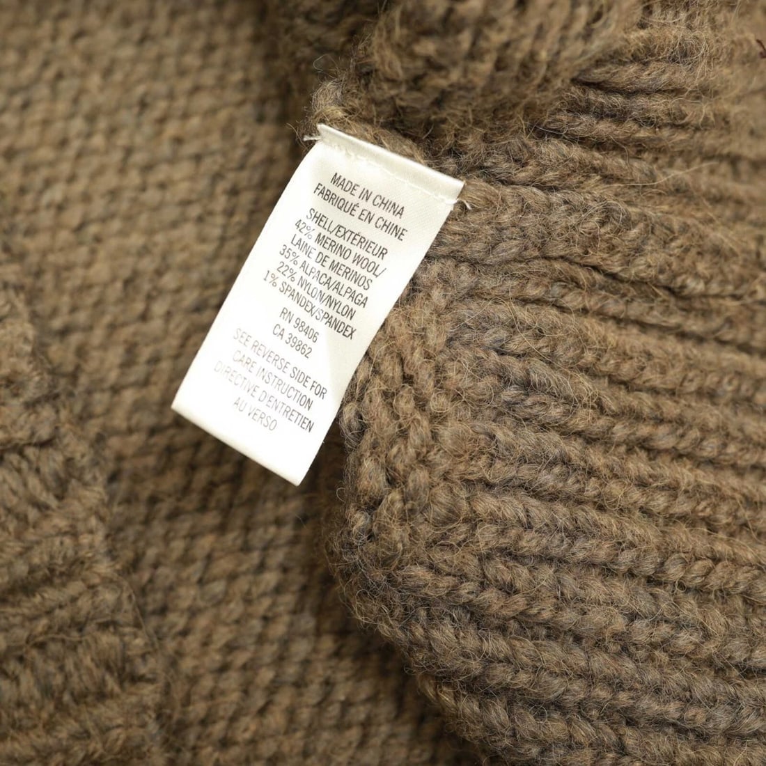 Theyskens' Theory Olive Green Alpaca Merino Wool Blend Knit Sweater Top size P - 5