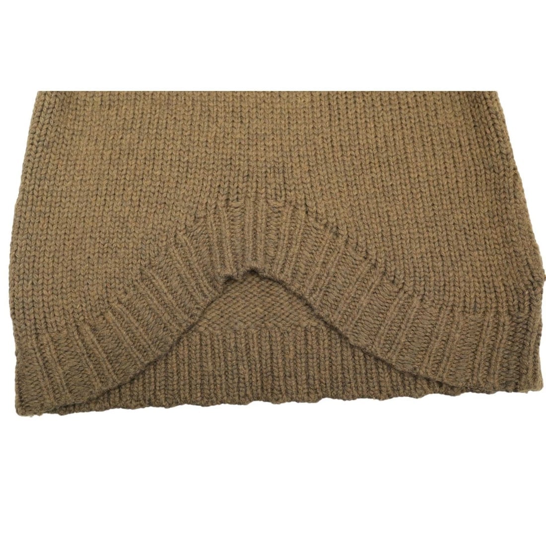 Theyskens' Theory Olive Green Alpaca Merino Wool Blend Knit Sweater Top size P - 6